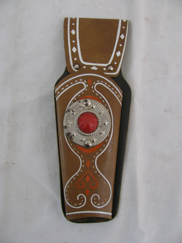 Vintage cap gun holster w - gun, w/