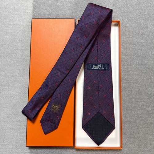 Hermes tie red and navy - tie,