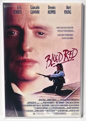 Blood red magnet fridge - red, 2"x3"