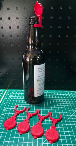 Beer bottle flip - top, lids