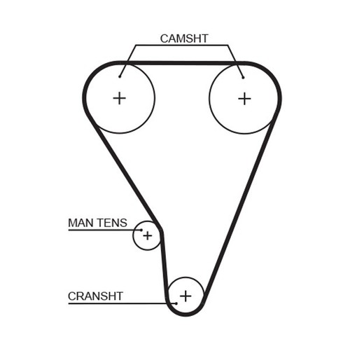 Gates t176rb timing belt for - t176rb,