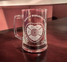 The Hearts Football Supporters Glass Tankard