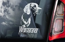WEIMARANER Car Sticker, Vorstehhund Dog Window Bumper Sign Decal Gift Pet - V04