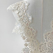 Corded Sequined Lace Trim