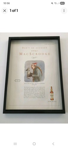 Macallan whisky framed - whisky,