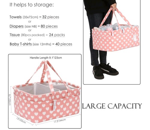 Baby diaper caddy - caddy, organizer