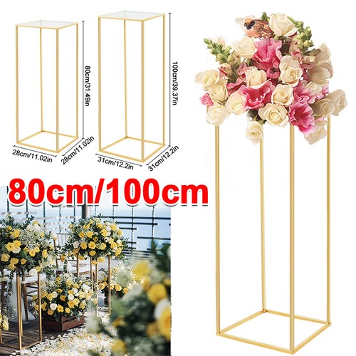 100cm metal flower pedestal - flower,