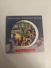 Traditional Christmas Scenes Ceramic  Stand Tea Pot Holder