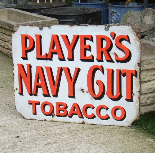 Original enamel sign player - original,