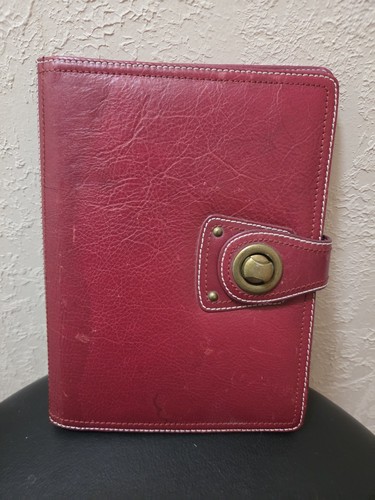Franklin covey leather red - leather,