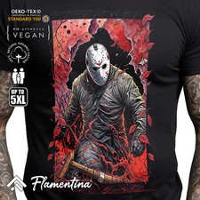 Jason Killer Mens Tshirt Horror Slasher T-Shirt Friday 13th Mask Tee E447
