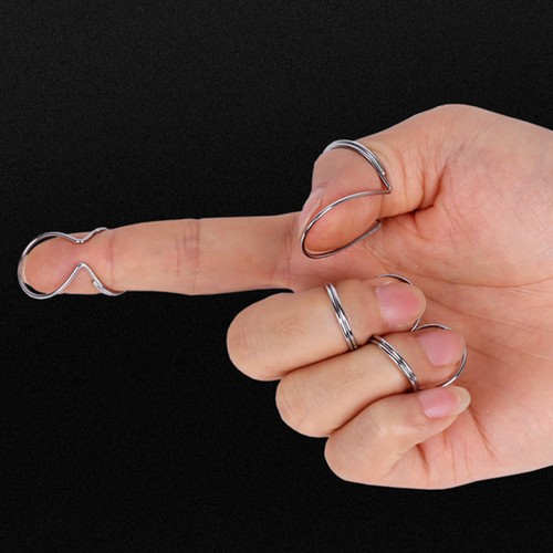 Silver guitar finger picks - guitar, set