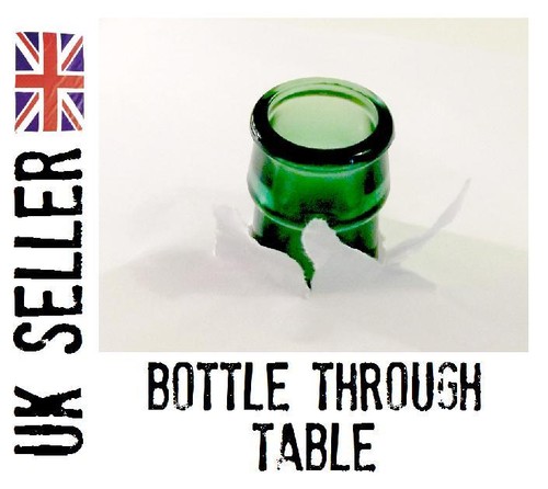 Bottle through table - bottle,