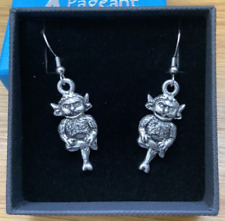 A Pair Of Lincoln Imp Silver Pewter Earrings