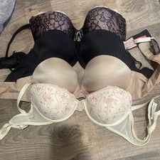5 Bras Size 36C Two Strapless Wonderbra Victorias Secret Aerie And Cosmopolitan 