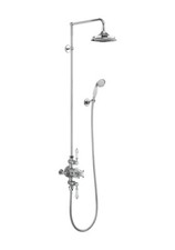 Burlington Avon Thermostatic Exposed Shower, Rigid Riser, Dual Function