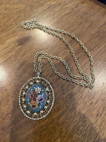 Vintage italian micro mosaic - vintage,