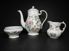 Aynsley Staffordshire Bone China "Pembroke" Coffee Pot, Milk Jug & Sugar Bowl