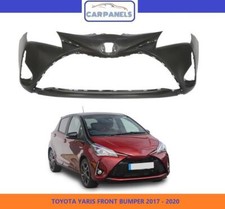 TOYOTA YARIS FRONT BUMPER 2017 - 2020 NO PARKING SENSORS NOT PRIMED 521190U931