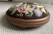 Vintage Small Round Wooden