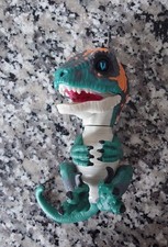 Fingerlings Untamed Baby Velociraptor Fury (Blue) Electronic Pet Dinosaur Dino