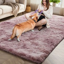 Fluffy Rugs Large Shaggy Rug Bedroom Living Room Anti Slip Soft Carpet Floor Mat