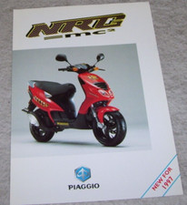 PIAGGIO NRG - mc2 SCOOTER SALES LEAFLET NEW FOR 1997