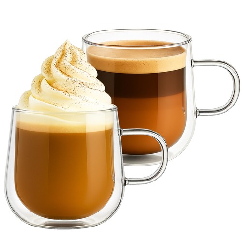 Double walled glass coffee - double,