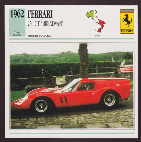 1962 ferrari 250 - gt, breadvan