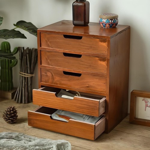 Rustic chest drawers wooden - of,