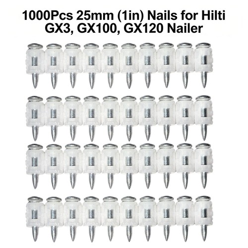 1000x collated concrete nails - 1000x,