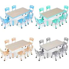 Kids Table and 6 Chairs Set