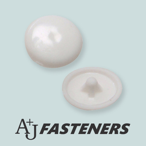 White pozi plastic screw - plastic,