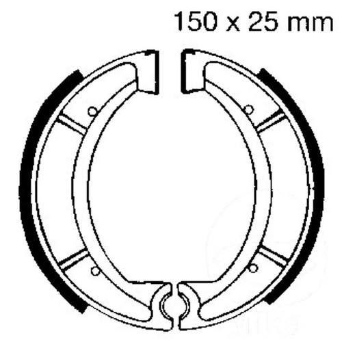 Ebc drum brake shoes y510 - drum,