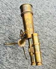 Vintage Brass Telescope on Tripod Stand  Antique Style Desktop Brass Telescope