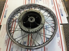 TRIUMPH BSA 1971 UP REAR WHEEL HUB DUNLOP 18” RIM CONICAL NICE trident 650 750