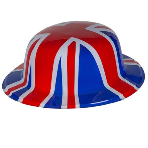 Union jack bowler hat - union,