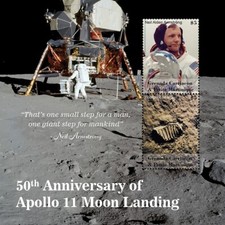 APOLLO 11 NASA Neil Armstrong Moon Landing Space MNH Stamp Sheet (2020 Grenada)