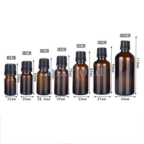 Empty 10ml 30ml 50ml amber - 10ml,
