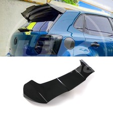 GLOSS BLACK BATMAN STYLE REAR SPOILER BOOT WING FOR VW POLO MK5 6R 6C 2009-17