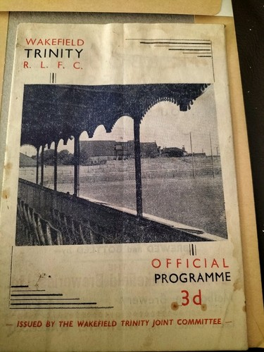 Vintage rugby league programme - vintage,