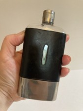 Vintage Hip Flask Leather Type