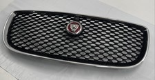 16-19 Jaguar XJ XJL Front Bumper Grill Grille w/ CAMERA & Emblem OE Black Chrome