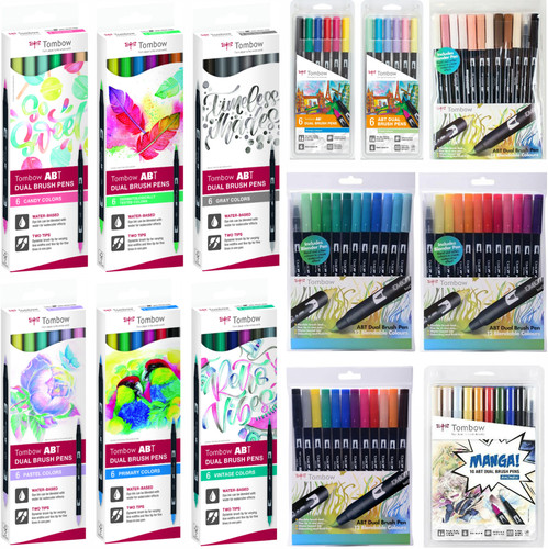 Tombow abt dual brush pen - tombow, kits