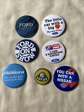 7x Vintage Pin Badge Car