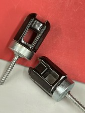 5.5" VINTAGE PORCELAIN INSULATOR Brown CERAMIC Electric Wire SCREW NEW B1044104