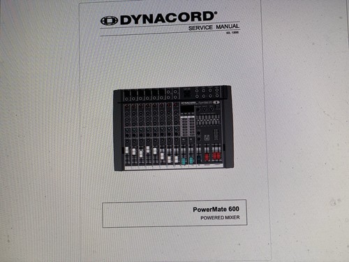 Dynacord powermate 600 - dynacord,