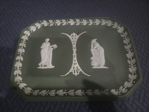 Vintage wedgwood green - green, jasper