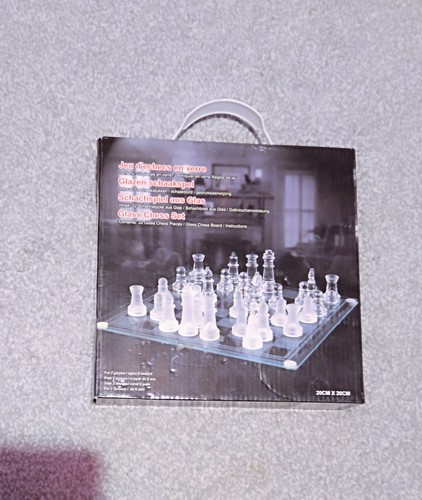 Stunning glass chess set - stunning,