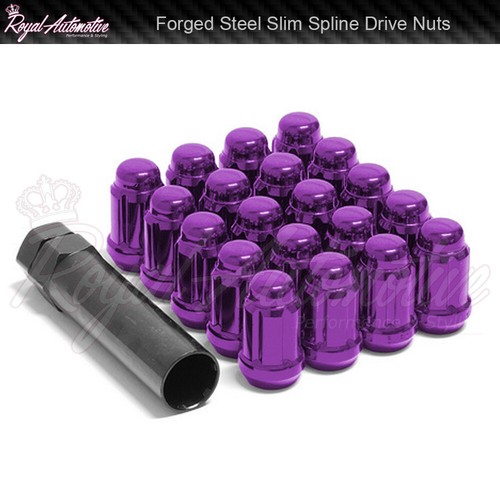 Purple spline wheel nuts - purple,